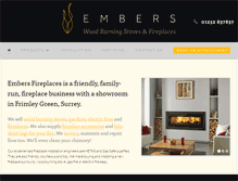 Tablet Screenshot of embersfireplaces.co.uk